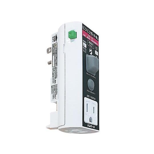 テンパール工業 プラグ形漏電遮断器 接地極付・ビリビリガードプラス 地絡・過負荷・短絡保護兼用 GB-XC 15A 15MA (3-5491-02)