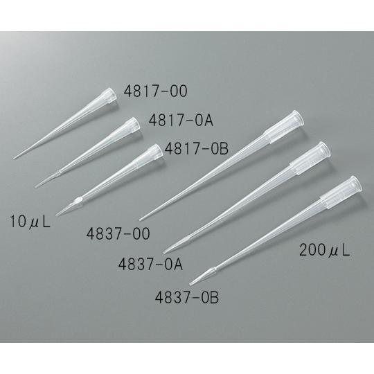 ゲル用チップ ラック入り 200μL 平 0.37mm 4837-0A (3-6370-05)_1