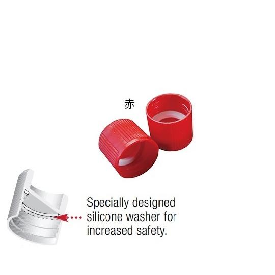 サンプルチューブ 外ネジ 用キャップ 赤 1000個入 Simport T502R (3-7005-16)