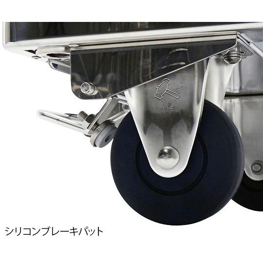 オートクレーブ対応台車 ニューウイング フットブレーキ無 テックサス NW-1260MC (4-1962-03)
