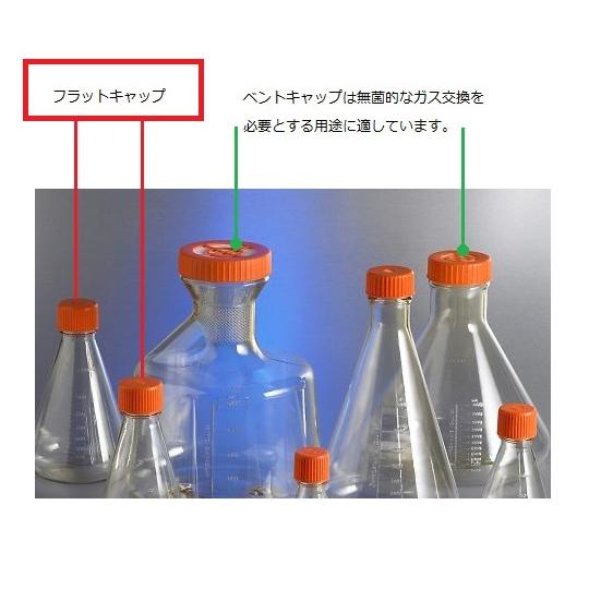 三角フラスコ バッフル無し 3000mL 4個入 Corning Falcon 431252 (4-2199-06)