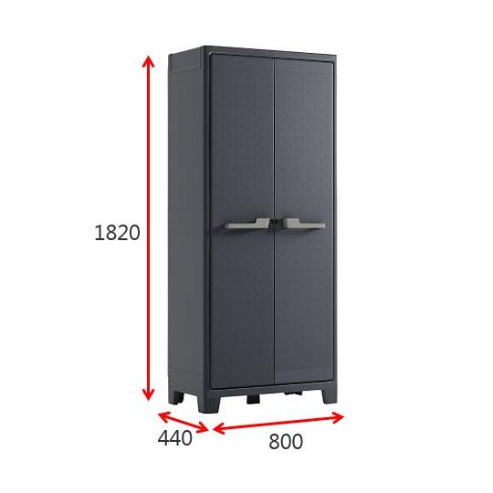屋外用プラスチックキャビネット Moby ハイタイプ 組立済 KETER 9760100 (4-2263-12)_3