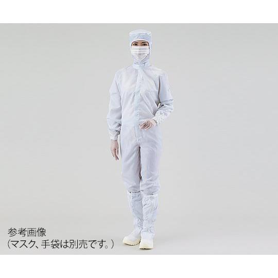 アズワン クリーンスーツ オールインワン 2L 白 シューズ25cm 12110SW (4-399-07)