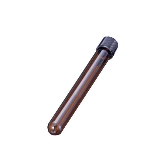 ねじ口試験管 φ16.5×105×φ10.0mm 12mL 褐色 1箱 100本入 マルエム NR-10 (6-297-13)