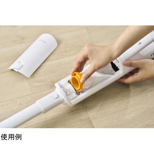 充電式紙パックスティッククリーナー SBD-77P ホワイト アイリスオーヤマ SBD-77P-W 60-9105-21