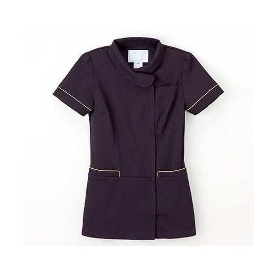 女子上衣 チャコール L Beads Berry ナガイレーベン LH6222 (61-0801-70)