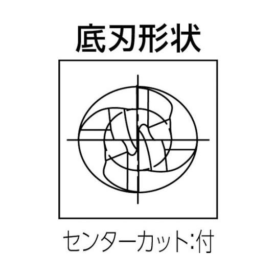 ラフィングエンドミル 4枚刃 刃径14mm グーリング 3723 014.000 (61-1283-59)_1