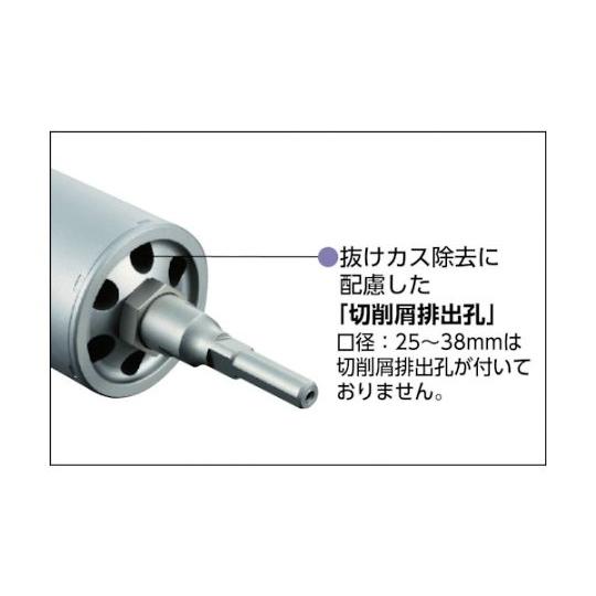 "単機能コアドリルE＆S" 複合材用 80mm SDSシャンク ユニカ ES-F80SDS (61-1411-75)_2