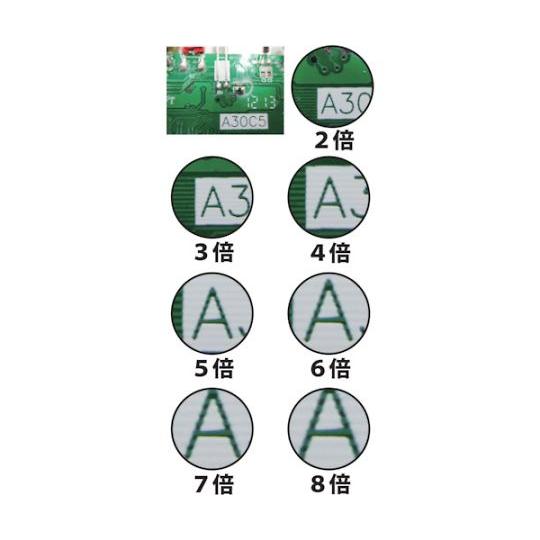 スタンドルーペ ハイパワーフレックス 倍率5倍 京葉光器 MAG-050F (61-1837-18)_2