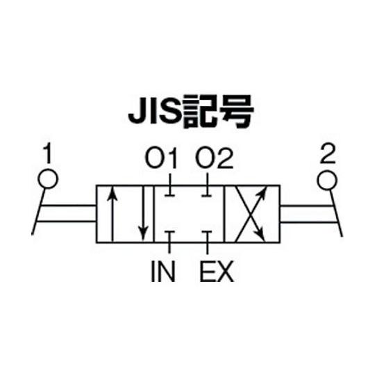 手動切替弁8A側面配管 日本精器 BN-4H41CXA-8 (61-1967-84)_1