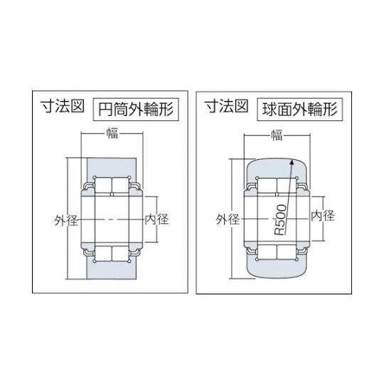 F ニードルベアリング シール付 内径45mm外径100mm幅32mm NTN NUTR309X (61-1998-98)_1