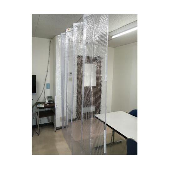 シート 簡易間仕切り防炎・制電 2m×2m クリア ユタカメイク B-321 (61-2130-26)_1