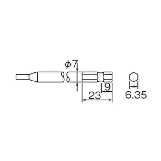 電動ドライバー 精密小ねじ用 全長236mm適合小ねじ2.0〜3.0mm 57686 日東工器 DLV7031-EMN (61-2500-62)