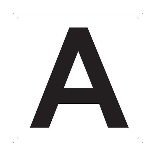 トラスコ中山 表示板 アルファベット「A」 420X420 TAEH-A (61-2738-88)｜a1-shop