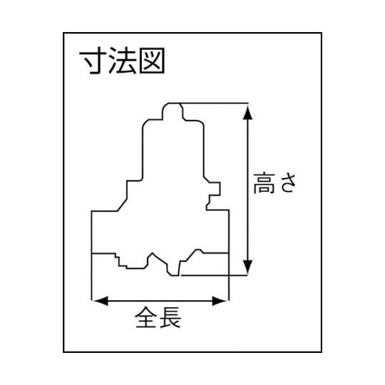 水用減圧弁 二次側圧力 A 呼び径：25A、1B ヨシタケ GD-26-NE-A-25A (61-2837-44)_1