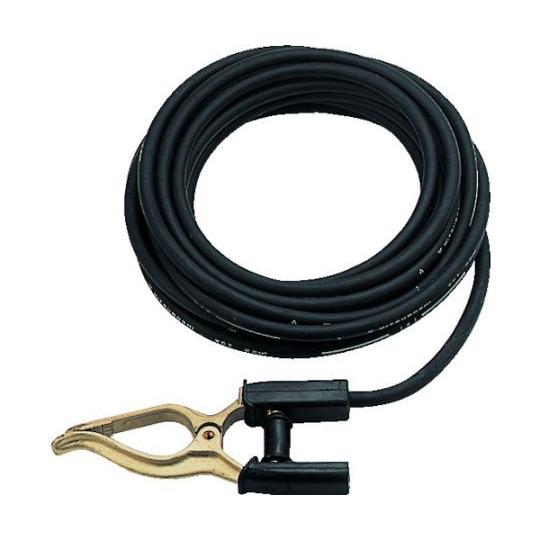 キャブタイヤケーブル アースクリップ丸端子付 10m トラスコ中山 TCT-3810KE (61-2899-99)