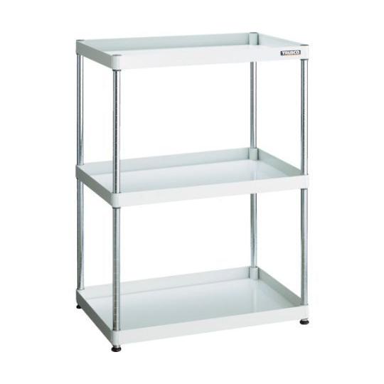 トラスコ中山 フェニックスワゴン ラック型 750X500 3段 W色 PEW-R1273-W (61-3051-95)
