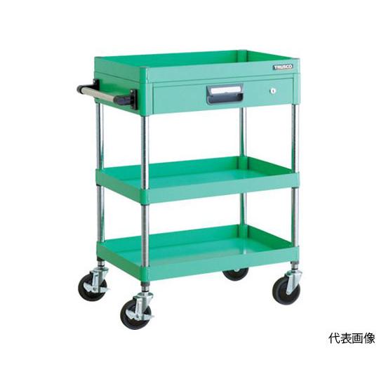 フェニックスワゴン 省音 750X500 薄型1段引出付 YG色 トラスコ中山 PEW-972Z-YG (61-3086-82)