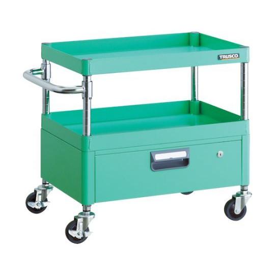 フェニックスワゴン 省音 600X400XH600 1段引出付 YG色 トラスコ中山 PEW-662V-YG (61-3086-86)