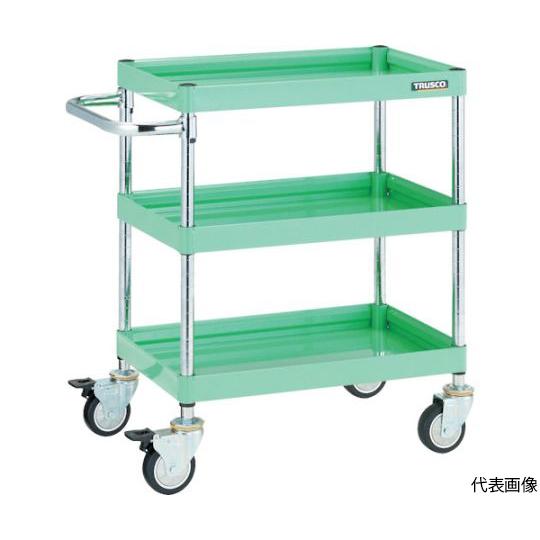 ツールワゴン ファルコンワゴン 600×400 ウレタン車輪 ホワイト トラスコ中山 FAW-763U-W (61-3090-33)
