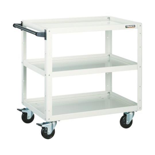 イーグルワゴン 750X500 4輪自在 ホワイト トラスコ中山 EGW-773J-W (61-3093-74)