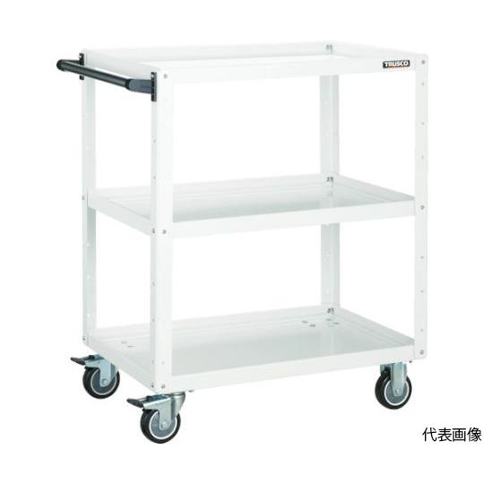 ツールワゴン イーグルワゴン 600X400XH600 ウレタン車輪 ヤンググリーン トラスコ中山 EGW-662U-YG (61-3094-22)