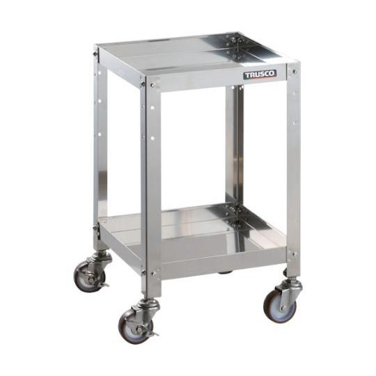 クリーンラビット 75φウレタン車SUS金具 360×360×H600 2段 トラスコ中山 CRB-632SU (61-3102-78)