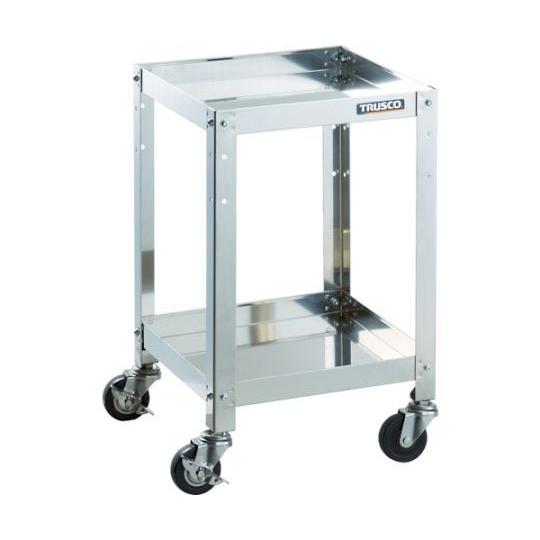 クリーンラビット 75φ導電車SUS金具 360×360×H600 2段 トラスコ中山 CRB-632SD (61-3103-07)