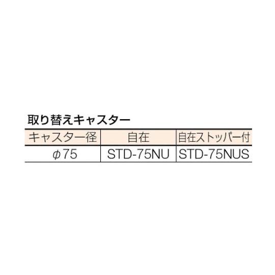 SUS304ステンレスワゴン W620XD420XH800 トラスコ中山 SUS3-511A (61-3103-55)_1