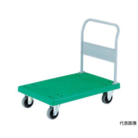 樹脂製運搬車 グランカート 固定 800×535 ウレタン 均等荷重300kg トラスコ中山 TP-802U (61-3119-37)
