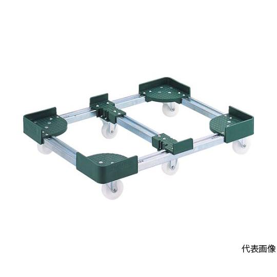 伸縮式コンテナ台車 内寸500-600X900-1000スチール製 トラスコ中山 FCD6-5090 (61-3124-56)
