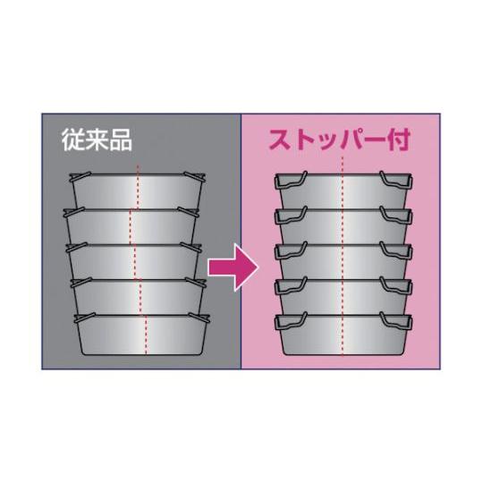 エコクリーン ストッパー付給食バット 運搬型 日本メタルワークス E01400001891 (61-3214-27)