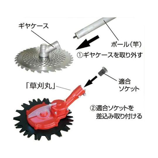 草刈丸 安全回転バリカン ニシガキ工業 N-830 (61-3366-61)_2