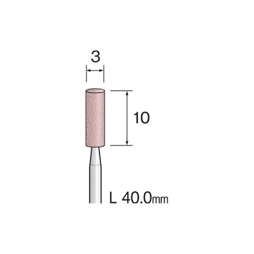 PAピンク砥石 ４０ｍｍ １０個 ミニター CA1013 (61-3892-65)
