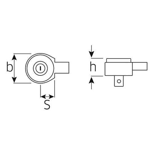 Stahlwille トルクレンチ差替ヘッド ラチェット ５８２５００２０ 735/20 (61-3964-04)｜a1-shop｜02