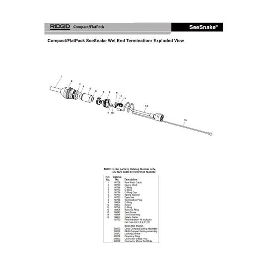 リターム レッド ケーブル Ｆ／コンパクト RIDGID 18733 (61-4018-74)_1