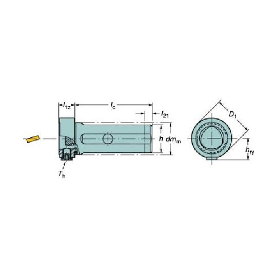 コロマントキャプト 手動クランプホルダ 550 サンドビック C4-NC2000-12020-50 (61-5316-53)_1