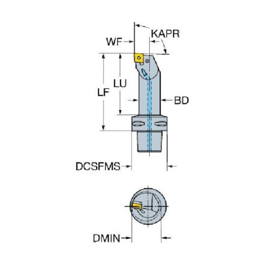 カッティングヘッド 410 サンドビック C6-PCLNR-22110-12M1 (61-5334-59)_1