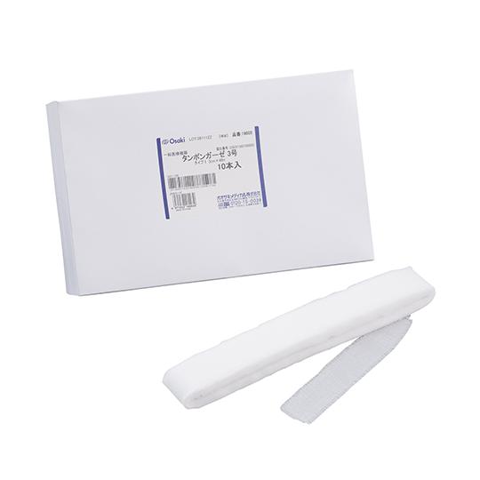 タンポンガーゼ ４号 ４ｃｍ×４０ｍ １０本入 オオサキメディカル 16004 医療機器認証取得済 (61-7355-50)