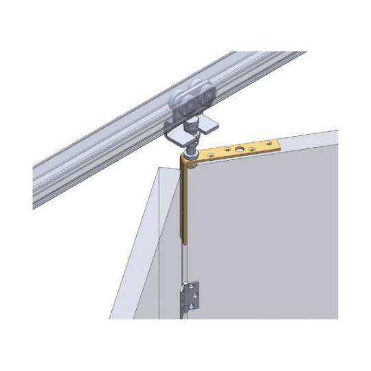 ニコ 26号ドアハンガー用プレート 折畳木扉用 HELM HELLAS 26HE-PL-WF (61-8690-26)
