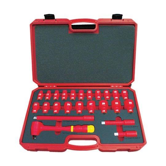 絶縁ソケットレンチセット 6角タイプ 差込角12.7mm トラスコ中山 TZSW4-24S (61-8901-70)