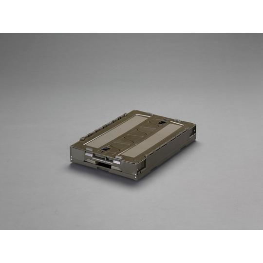 530x366x334mm/50.4L折畳コンテナ 半透明/蓋/5コ エスコ EA506AA-130E (61-8940-31)_1