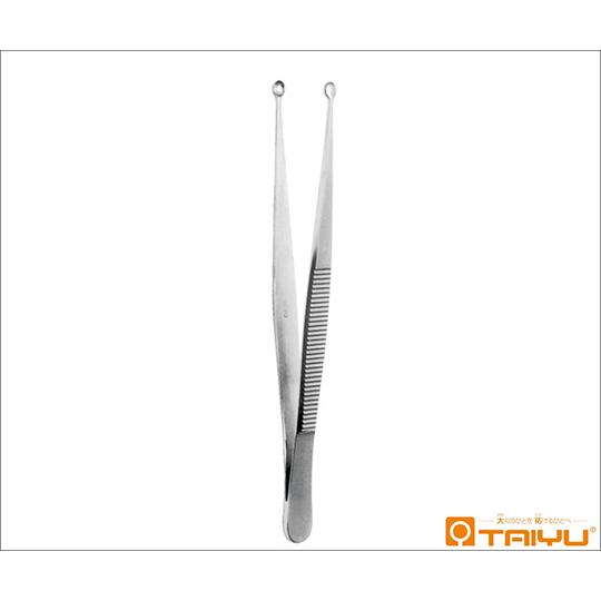 鋭匙状鑷子 併式 ダボ無 径5mm 全長15cm TAIYU 大祐医科工業 TY-047S 医療機器認証取得済 (61-9225-43)