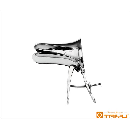 阪大式クスコー膣鏡 ネジ止 幅42mm 深さ110mm 真鍮製 TAIYU 大祐医科工業 TY-913B 医療機器認証取得済 (61-9232-25)