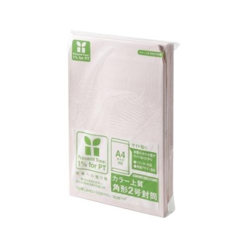 カラー上質封筒 サイド貼り サクラ 寿堂 2161 (61-9388-86)