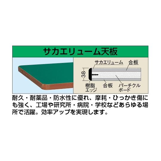 重量作業台KWタイプ 中板2枚付 サカエ KWF-188T1I (61-9771-68)_1