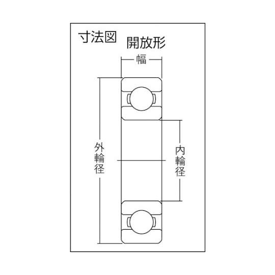 H大形ベアリング 開放タイプ 内輪径130mm外輪径280mm幅58mm NTN 6326CM (62-2424-67)