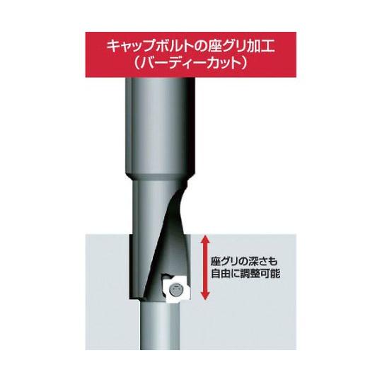 座ぐりカッター バーディカット M22 シャンク径32mm 全長150mm 富士元工業 BC32-35XS-M22 (62-2468-07)_1