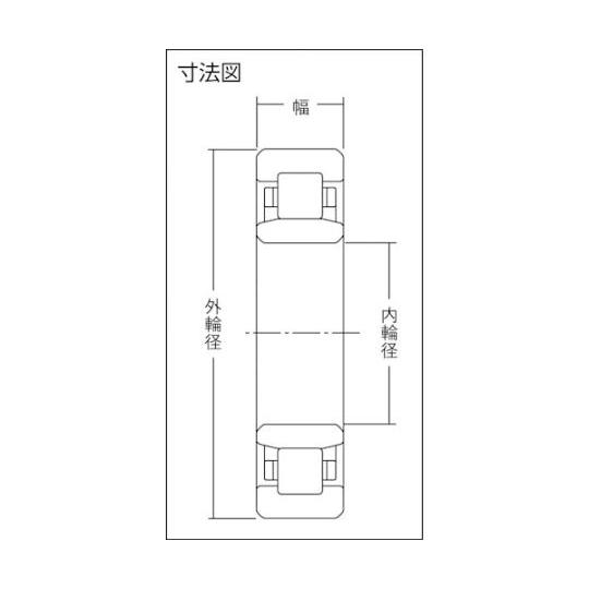 H 大形ベアリング NU形 内輪径190mm外輪径290mm幅46mm NTN NU1038 (62-2555-10)_1