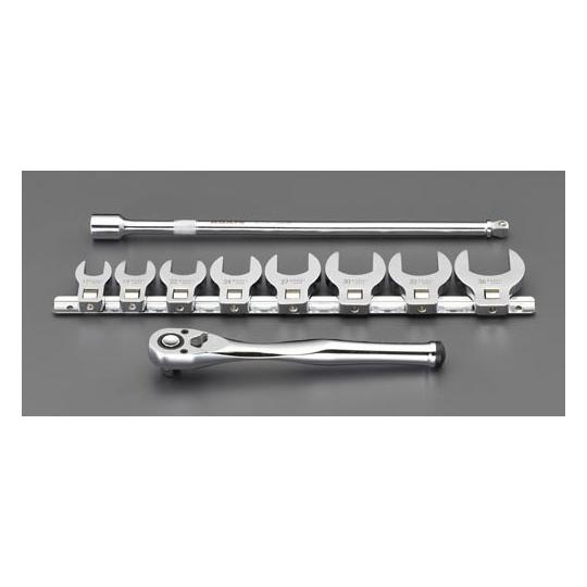 1/2"DR クローフットレンチセット エスコ EA618TK (62-2658-10)